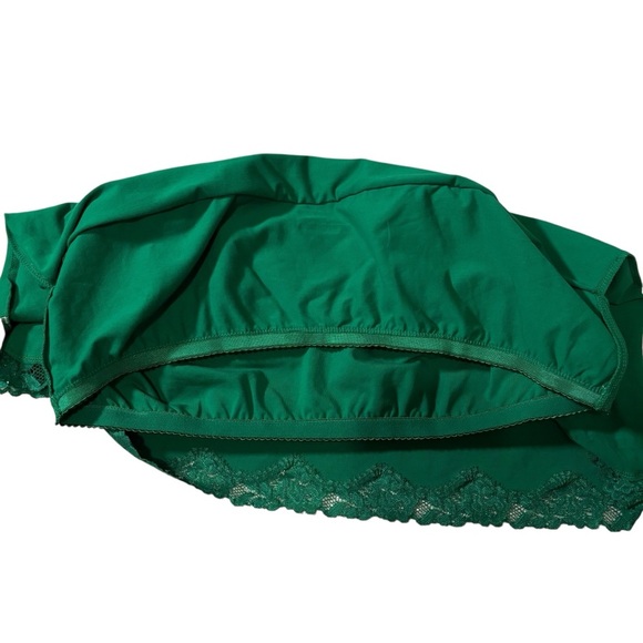 NWT St. John’s Bay Green Lace Trim Tank Top Women’s Size 2X Shelf Bra Y2K Casual - Picture 10 of 13